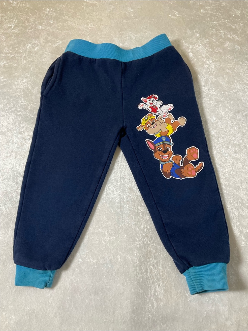 Paw Patrol Navy Joggers with Light Blue Waistband & Cuffs